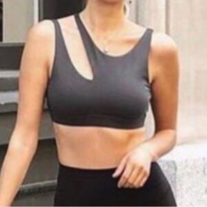 ALO Yoga peak Gray Sports Bra M